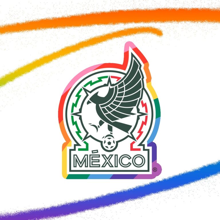 Selección Mexicana cambia escudo a colores de Bandera Gay