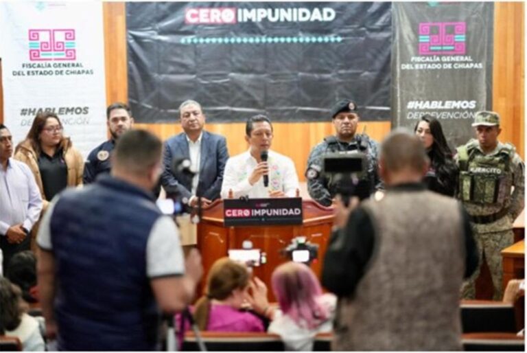 Fiscalía de Chiapas detiene a indígena tzotzil por doble feminicidio