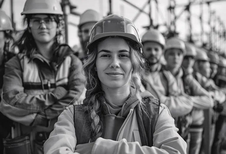 Mujeres profesionales de Seguritech liderando proyectos de innovación tecnológica en seguridad.