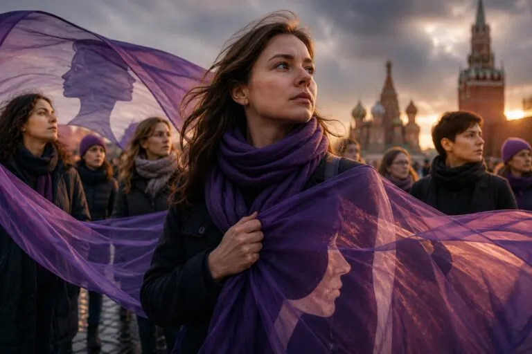 Grupo de mujeres reunidas en un espacio público como símbolo de solidaridad, autonomía y defensa de los derechos femeninos y maternidad.
