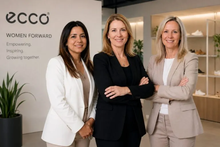 Ana Rojas, Lisa Zahn y Jill Butler, líderes de la iniciativa Women Forward de Ecco Americas.