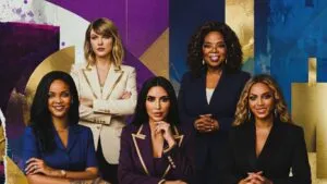 Mujeres líderes de negocios, tecnología y emprendimiento representadas en un collage editorial sobre liderazgo femenino y éxito empresarial.