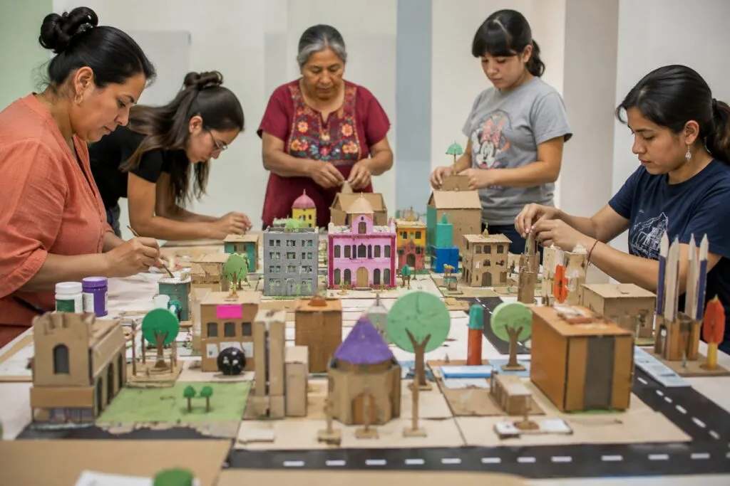 Mujeres en Guadalajara crean arte urbano sobre seguridad, cuidados y derechos dentro de la ciudad mexicana