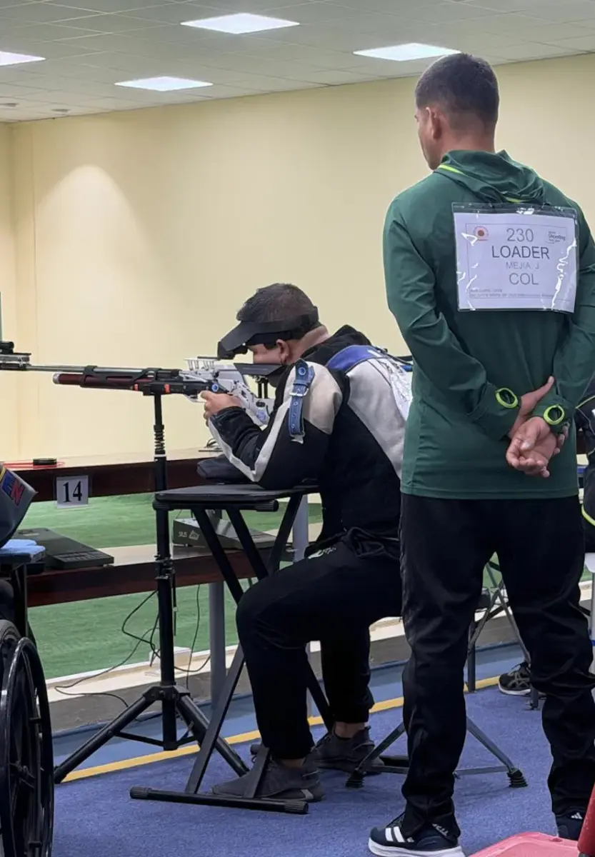 Colaborador de Seguritech Colombia en competencia deportiva.