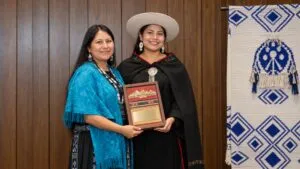 Mujeres indígenas de Ecuador participan en juegos ancestrales y fortalecen espacios seguros para niñas, niños y comunidades.