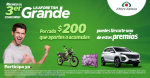 Afore Azteca premia el ahorro voluntario con sorteos millonarios